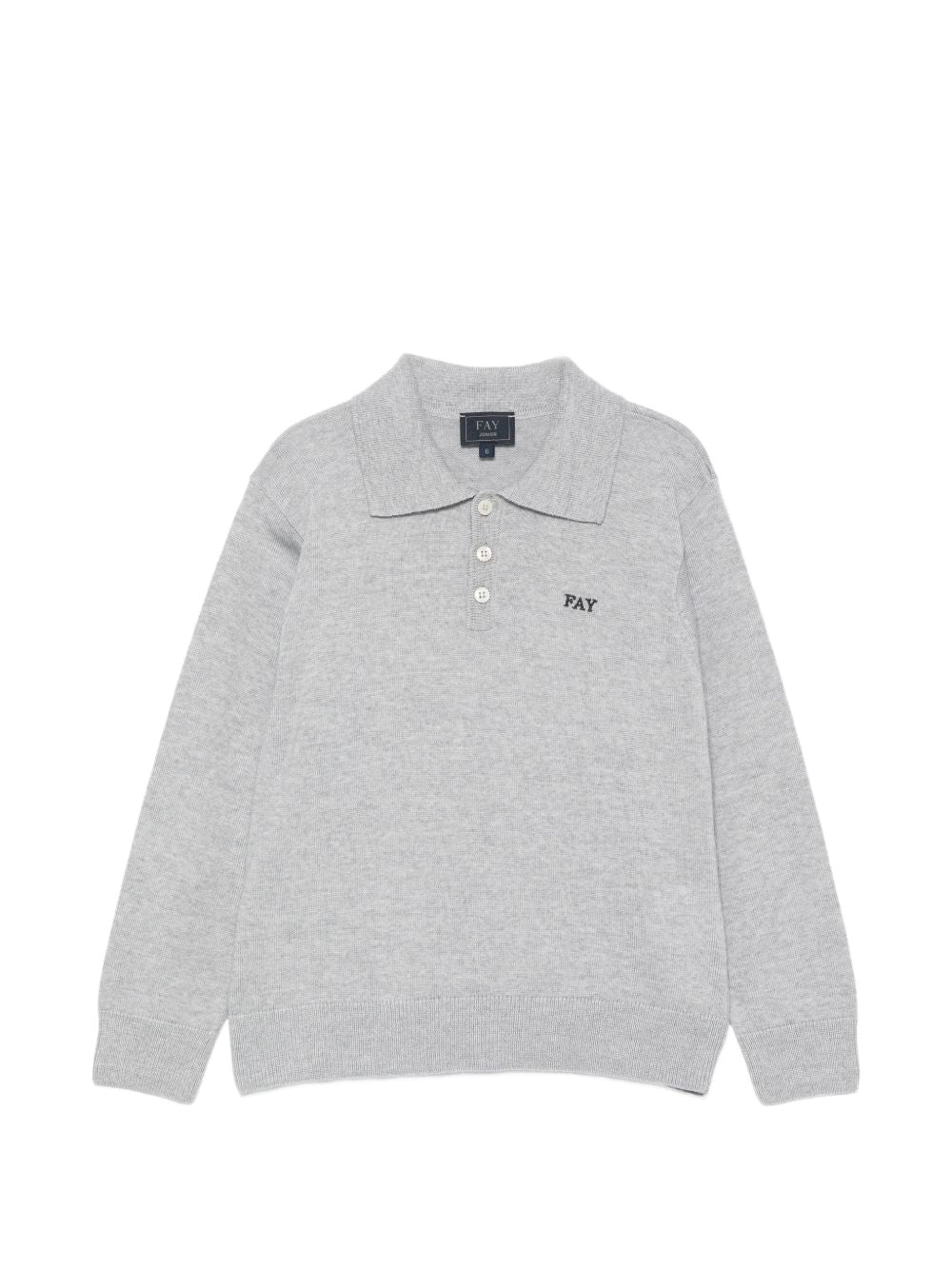 Maglione per bambino Fay Kids grigio con colletto stile polo FZ9H20 W0033 805 FAY KIDS 