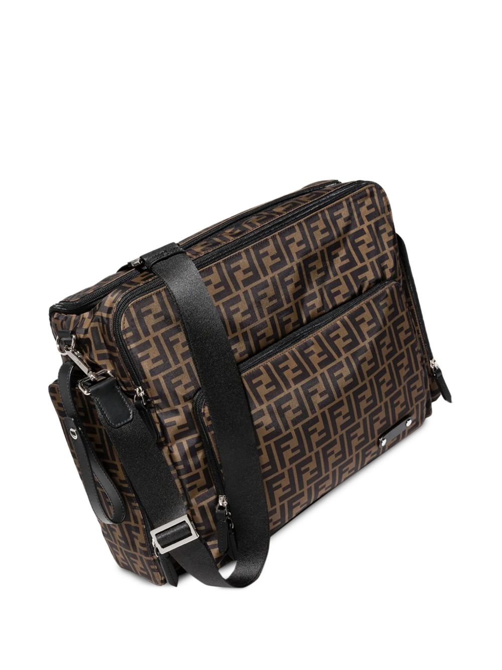 Borsa fasciatoio per neonati Fendi Kids marrone con monogramma FF 7VB013 ARDI F14TW FENDI KIDS 