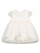 Abito per neonata Fendi Kids bianco con dettagli ricamati BFB633 AG20 F0TU9 FENDI KIDS 