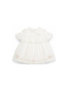 Abito per neonata Fendi Kids bianco con dettaglio a balze BFB634 AG20 F0TU9 FENDI KIDS 