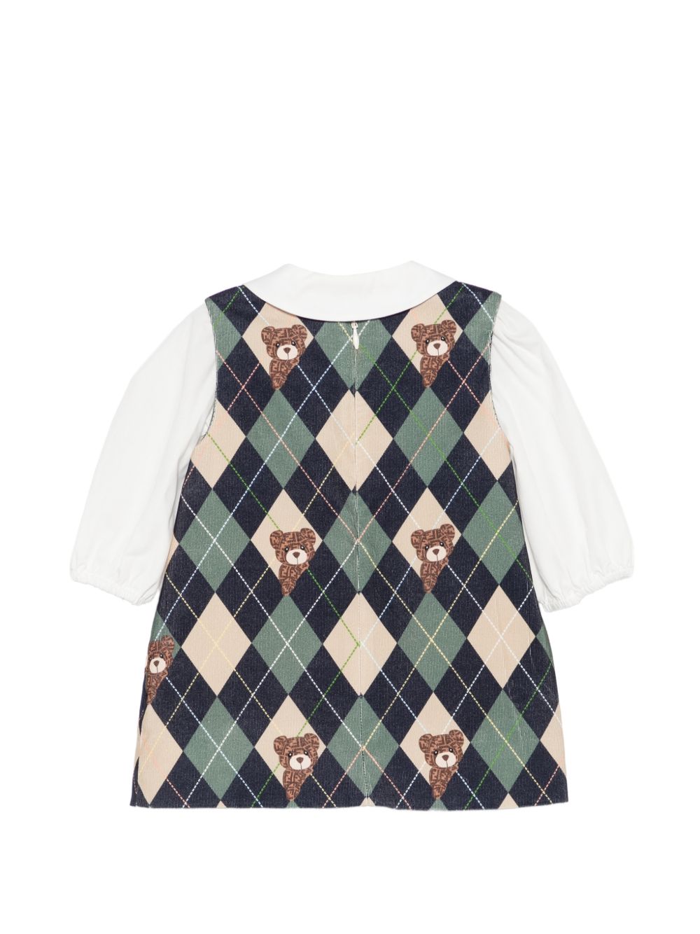 Abito per neonata Fendi Kids multicolore con stampa grafica Orsetti BFB641 AJJW F1PNJ FENDI KIDS 