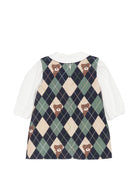 Abito per neonata Fendi Kids multicolore con stampa grafica Orsetti BFB641 AJJW F1PNJ FENDI KIDS 