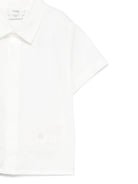 Set camicia e shorts per neonato Fendi Kids bianco a maniche corte BML158 AS64 F1I11 FENDI KIDS 