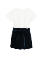 Completo per neonato Fendi Kids bianco con finitura in velluto BML170 AWLG F0QG3 FENDI KIDS 
