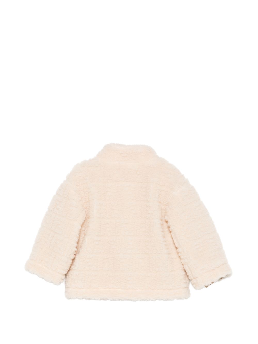 Giubbino per neonati Fendi Kids beige con finitura in shearling BUA126 AY8J F0WC4 FENDI KIDS 
