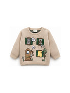 Maglione per neonato Fendi Kids beige lavorato a intarsio BUG226 AIXQ F1P2N FENDI KIDS 