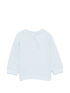 Felpa per neonato Fendi Kids azzurra con Teddy ricamato sul davanti BUH106 5V0 F0EX7 FENDI KIDS 