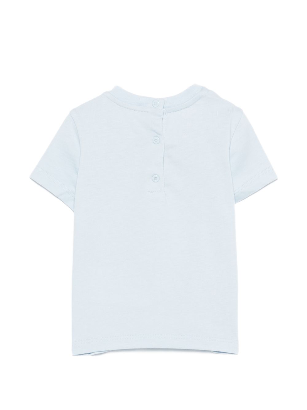 T-shirt per neonato Fendi Kids azzurra con logo sul davanti BUI120 AY8D F0EX7 FENDI KIDS 