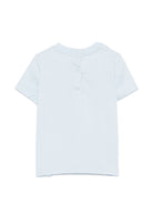 T-shirt per neonato Fendi Kids azzurra con logo sul davanti BUI120 AY8D F0EX7 FENDI KIDS 