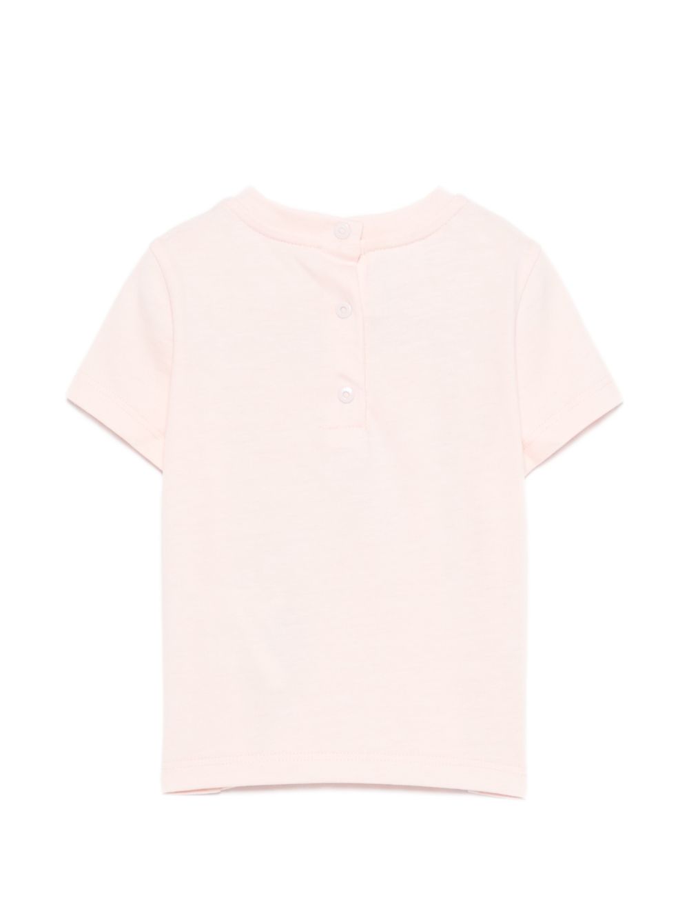 T-shirt per neonata Fendi Kids rosa con logo sul davanti BUI120 AY8D F1UL9 FENDI KIDS 
