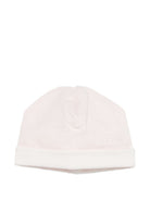 Set tutina cappellino e bavaglino per neonata Fendi Kids rosa con logo ricamato sul davanti BUK165 8RA F0C11 FENDI KIDS 