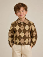 Giacca per bambini Fendi Kids beige con design a rombi JFA233 AY8U F1PNJ FENDI KIDS 
