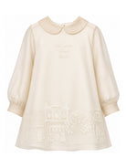 Abito per bambina Fendi Kids beige con dettagli ricamati JFB873 AIXR F1P2N FENDI KIDS 