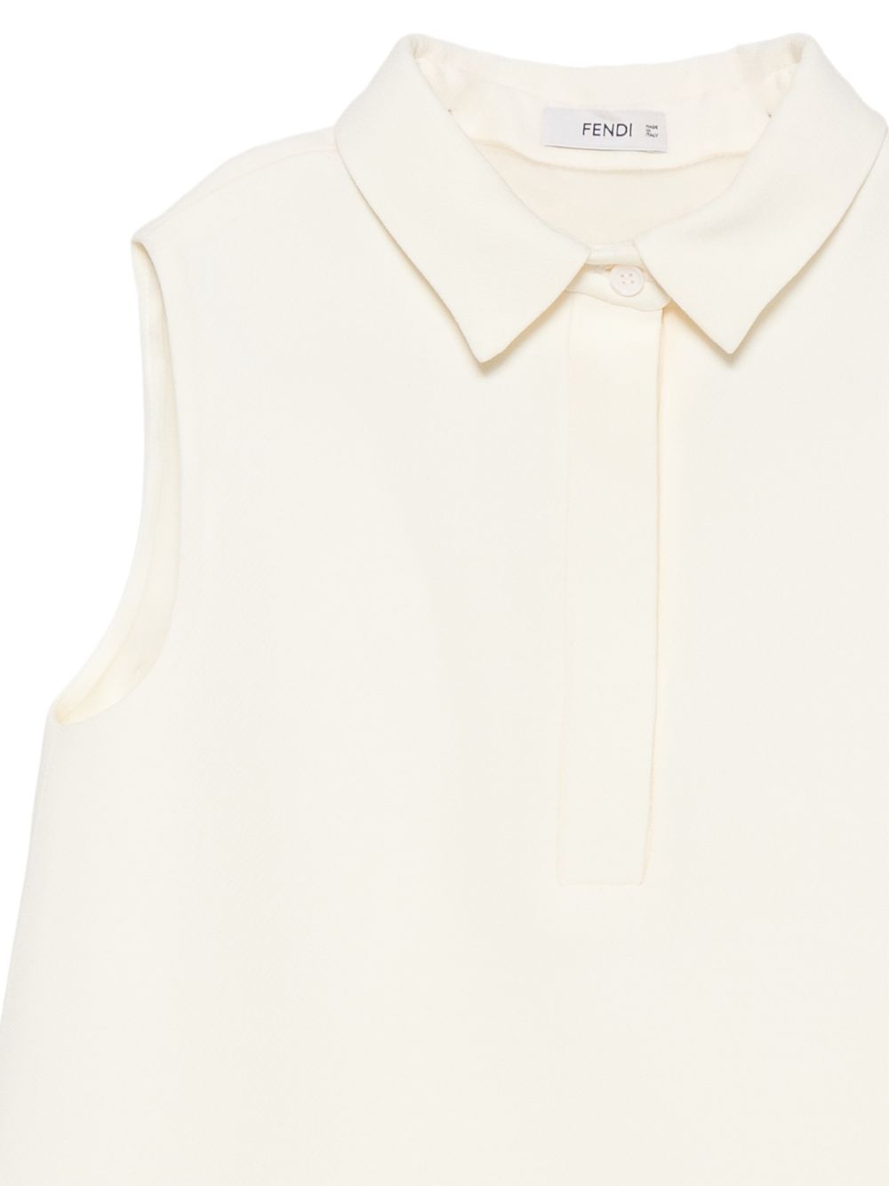Abito per bambina Fendi Kids bianco con colletto a punte JFB903 B1L0 F0QM0 FENDI KIDS 