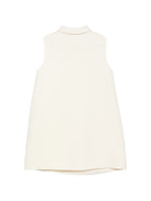 Abito per bambina Fendi Kids bianco con colletto a punte JFB903 B1L0 F0QM0 FENDI KIDS 