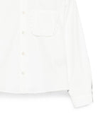 Camicia per bambina Fendi Kids bianca con taschino con ruches sul petto JFC157 AEXZ F0TU9 FENDI KIDS 