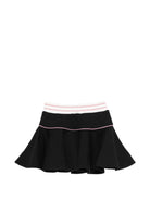 Gonna per bambina Fendi Kids nera con logo ricamato sul davanti JFE208 5V0 F0RWK FENDI KIDS 