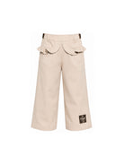 Pantaloni per bambina Fendi Kids beige con dettagli ruches JFF408 AS5Y F1P2N FENDI KIDS 