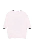 Maglione per bambina Fendi Kids rosa con ricamo cagnolino JFG263 AJ8W F1UL9 FENDI KIDS 