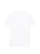 T-shirt per bambina Fendi Kids bianca con applicazione sul davanti JFI418 AVWL F0TU9 FENDI KIDS 