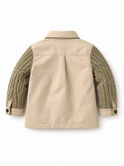 Giubbino per bambino Fendi Kids beige con trama intrecciata JMA359 AY8X F0QU5 FENDI KIDS 