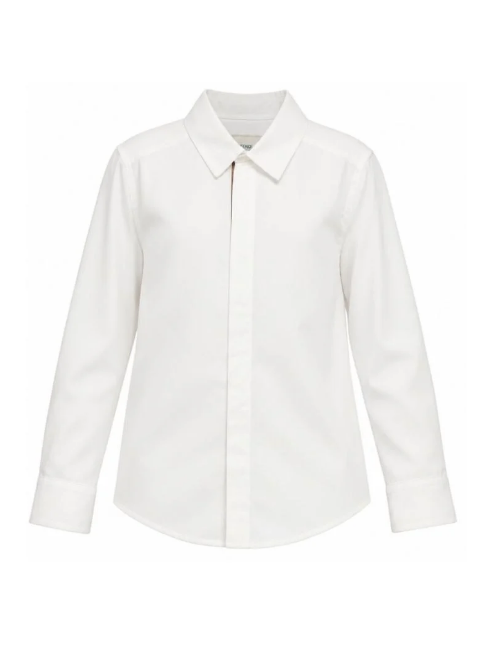 Camicia per bambino Fendi Kids bianco con colletto classico JMC186 AIXS F0TU9 FENDI KIDS 