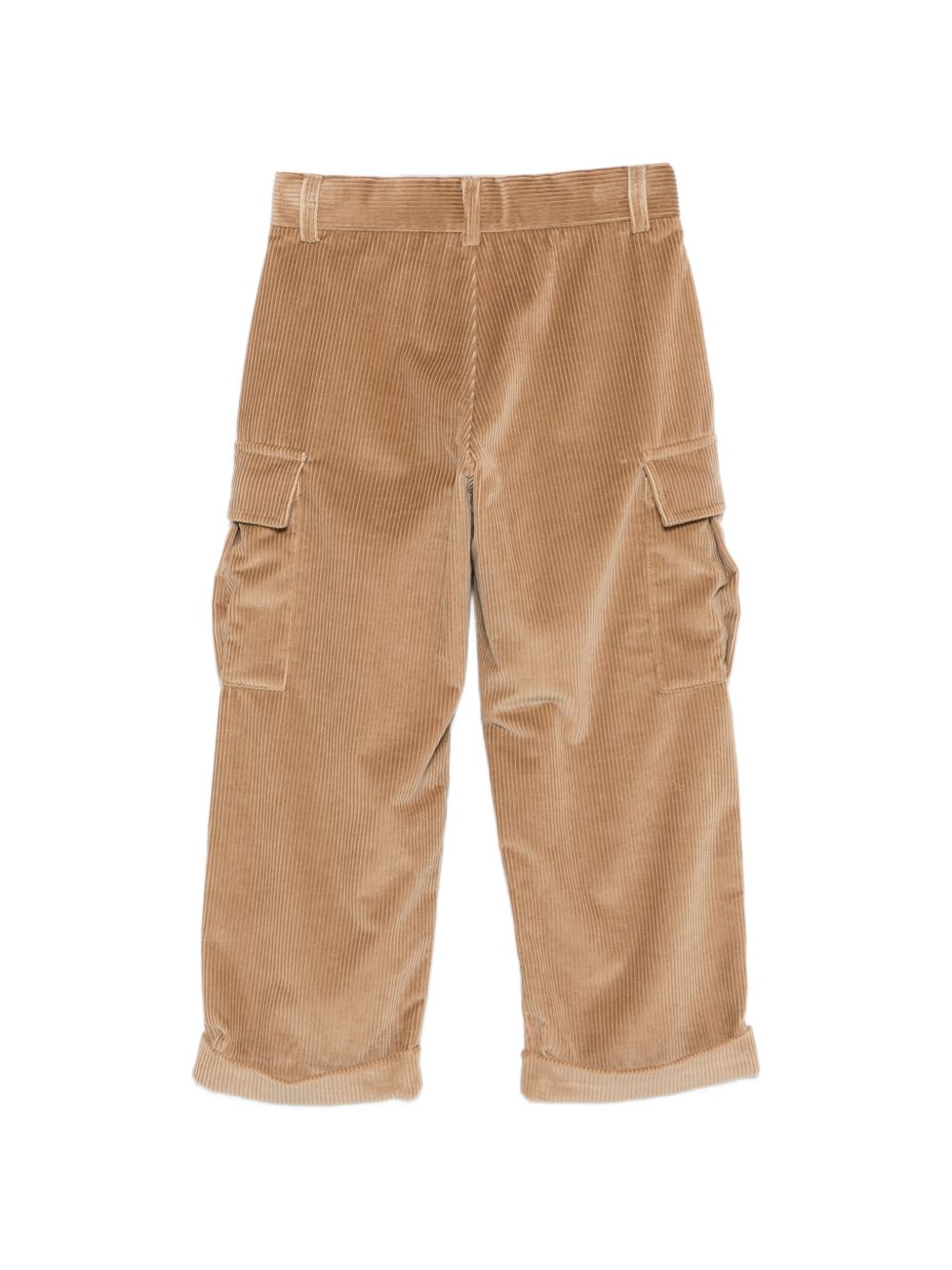 Pantaloni per bambino Fendi Kids marrone con tessuto a coste JMF601 AY8T F0QU5 FENDI KIDS 