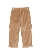 Pantaloni per bambino Fendi Kids marrone con tessuto a coste JMF601 AY8T F0QU5 FENDI KIDS 