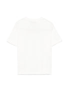 T-shirt per bambina Fendi Kids bianca con applicazione con logo JMI463 7AJ F0TU9 FENDI KIDS 