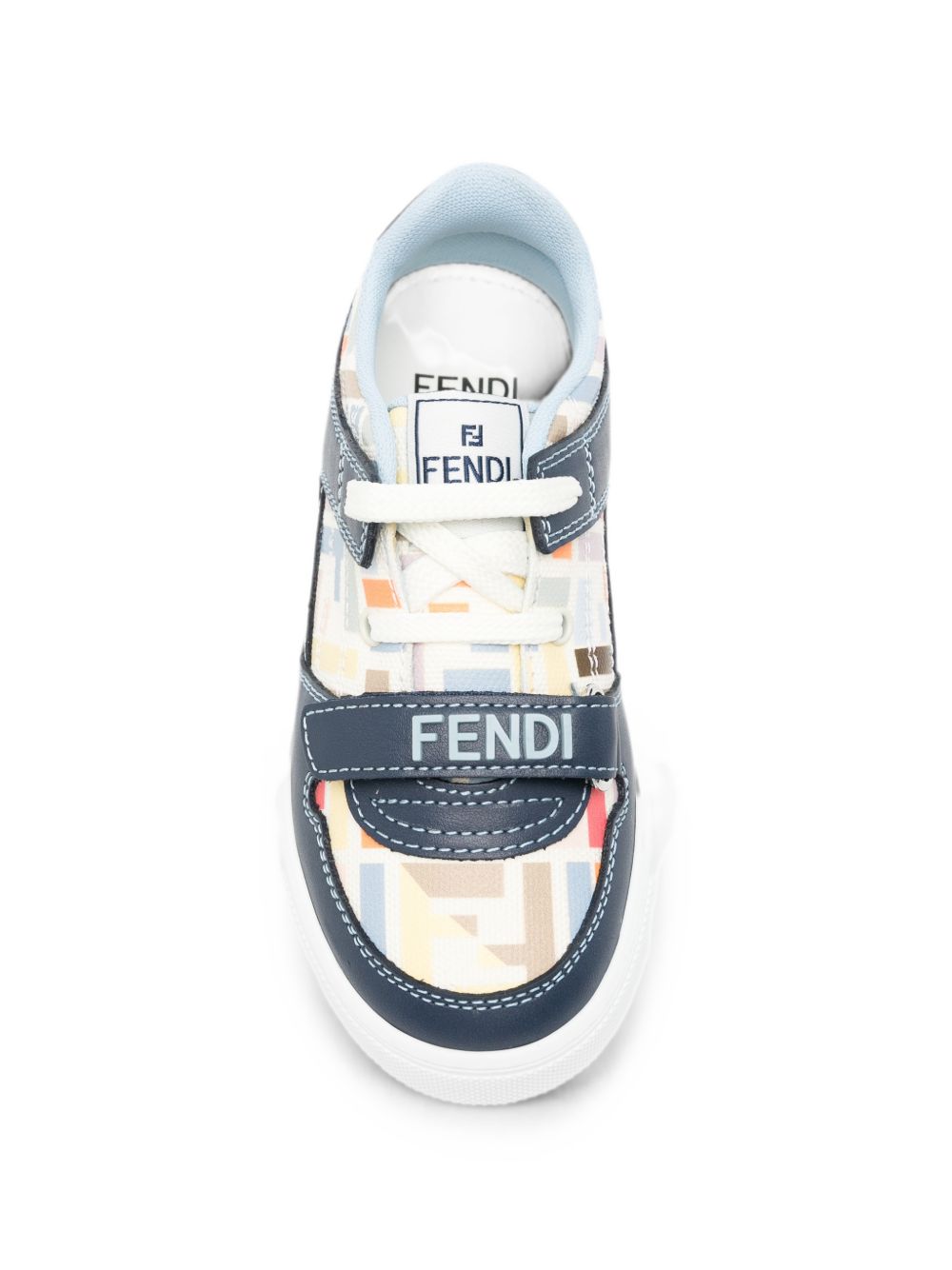 Sneakers per bambini Fendi Kids blu con inserti con motivo FF JMR475 AY2W F1XI8 FENDI KIDS 