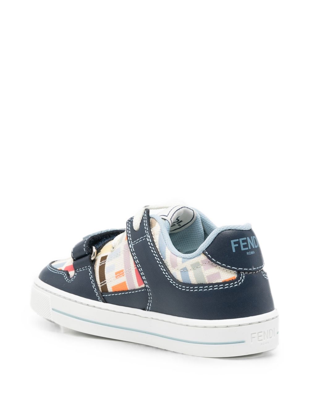Sneakers per bambini Fendi Kids blu con inserti con motivo FF JMR475 AY2W F1XI8 FENDI KIDS 