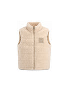 Gilet per bambino Fendi Kids beige con motivo logo FF all-over JUA279 AY8J F0WC4 FENDI KIDS 