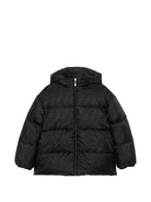 Giacca trapuntata per bambino Fendi Kids nera con logo FF JUA282 AJ8U F0GME FENDI KIDS 
