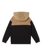 Felpa per bambino Fendi Kids nera con dettagli monogramma FF JUH106 5V0 F13IV FENDI KIDS 