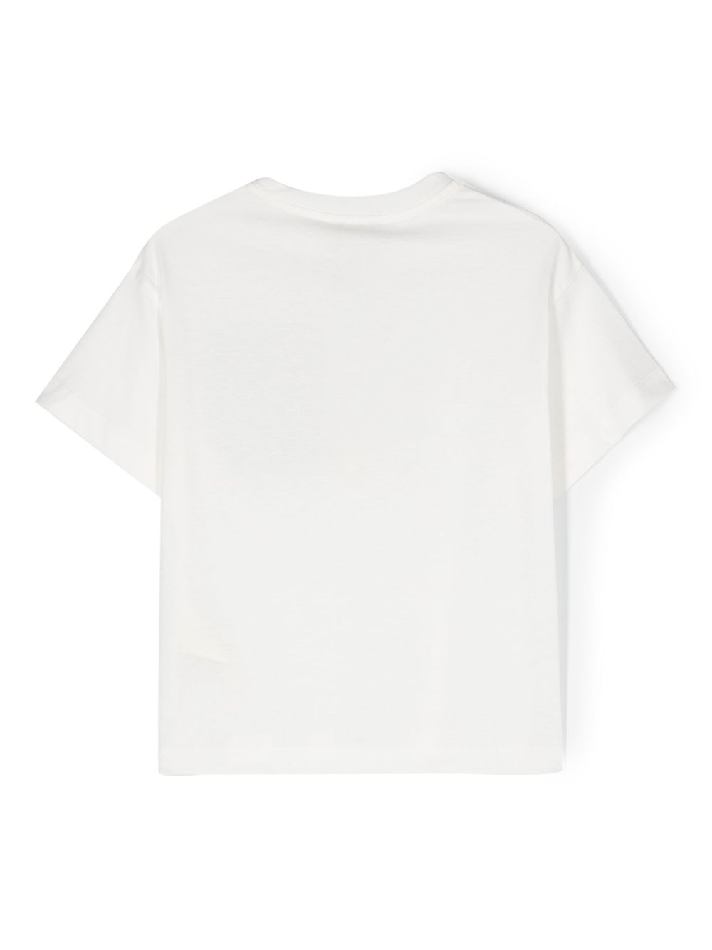 T-shirt per bambino Fendi Kids bianco latte a maniche corte JUI150 7AJ F0TU9 FENDI KIDS 