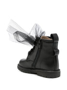 Stivali per bambina Florens Kids neri con fiocco in tulle E1739 12V NERO FLORENS KIDS 