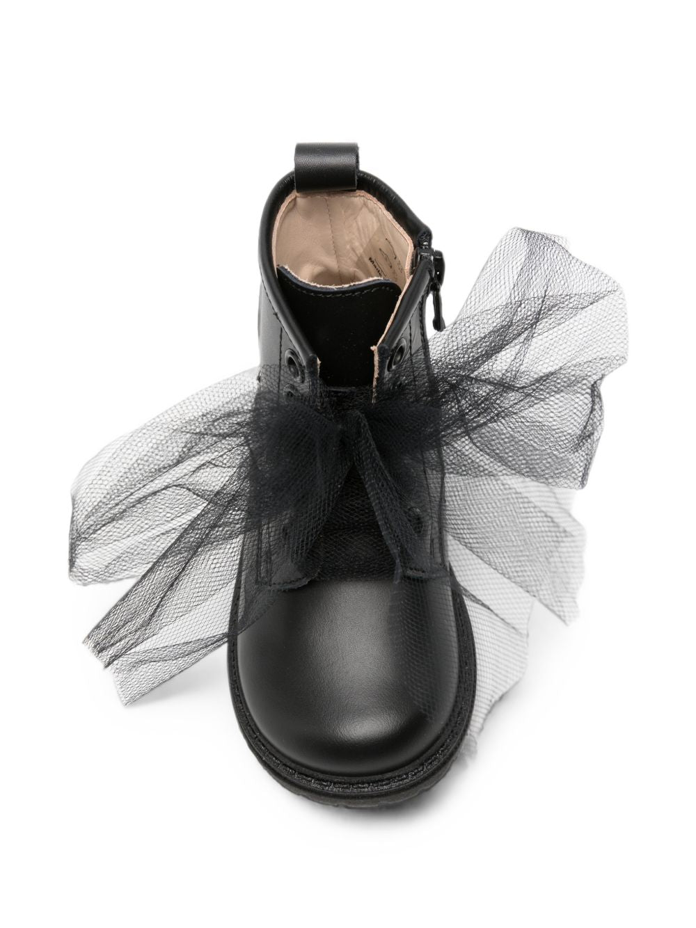 Stivali per bambina Florens Kids neri con fiocco in tulle E1739 12V NERO FLORENS KIDS 