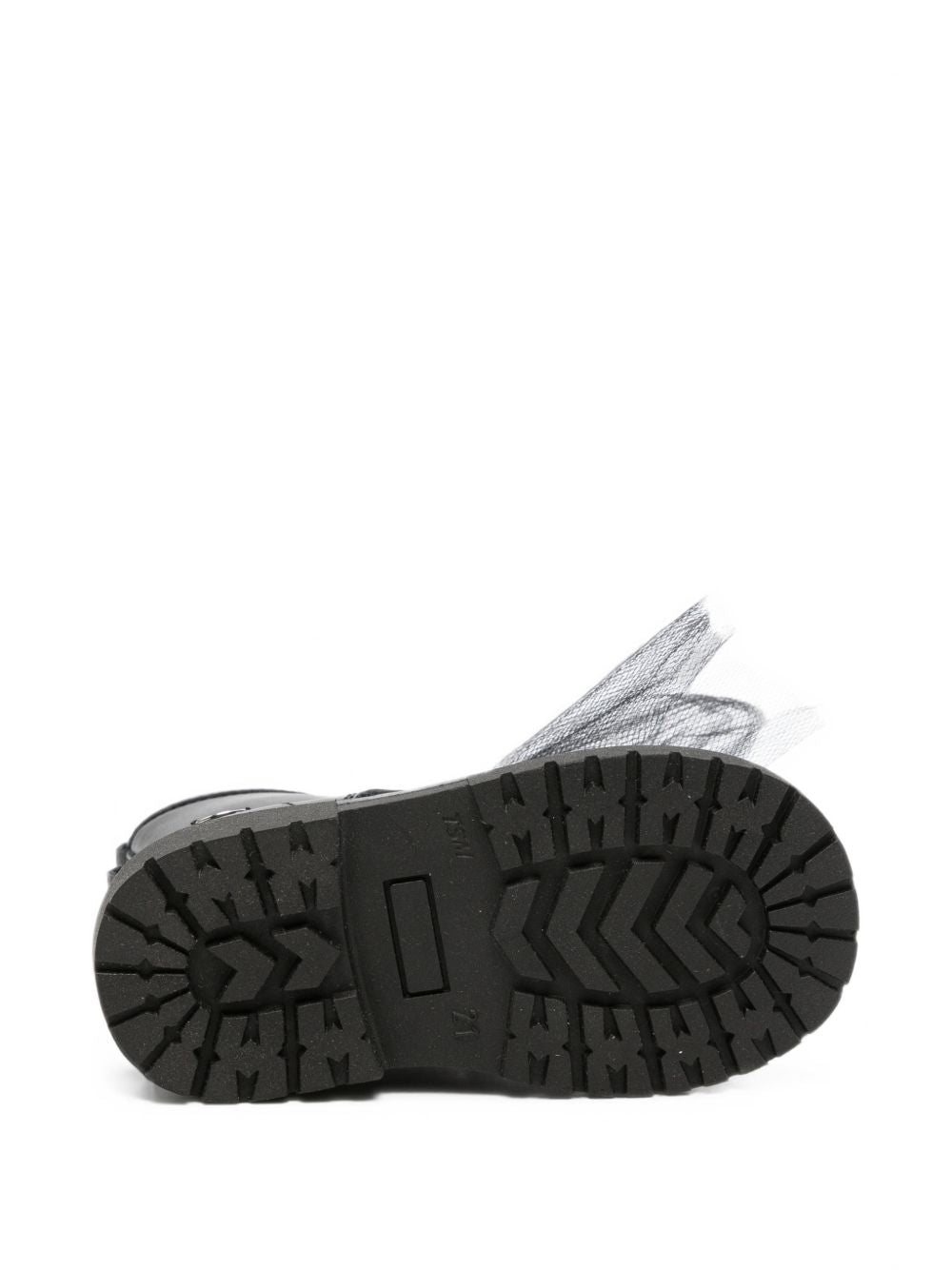 Stivali per bambina Florens Kids neri con fiocco in tulle E1739 12V NERO FLORENS KIDS 