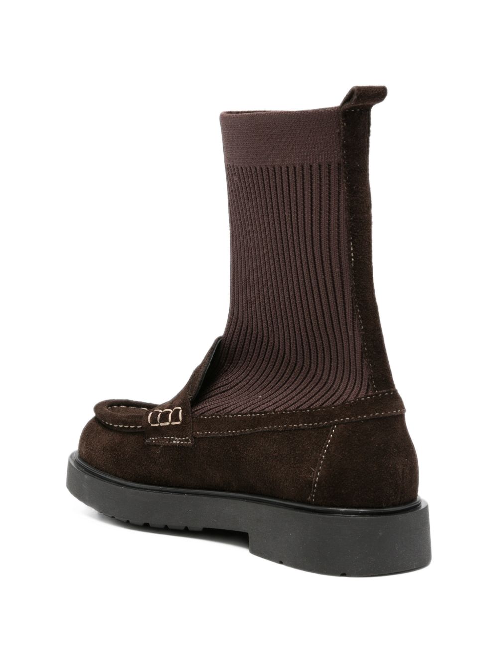 Stivali per bambina Florens Kids marrone con calzino alla caviglia in camoscio F2454 CAM T.MORO FLORENS KIDS 