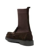 Stivali per bambina Florens Kids marrone con calzino alla caviglia in camoscio F2454 CAM T.MORO FLORENS KIDS 