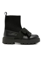 Stivali per bambina Florens Kids neri con fiocco sul davanti F2736 2/2 NERO FLORENS KIDS 