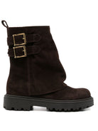 Stivali per bambina Florens Kids marrone scuro con pelle scamosciata F2740 16H T.MORO FLORENS KIDS 
