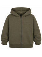 Felpa per bambino Givenchy Kids verde con logo ricamato e zip H31273 653 GIVENCHY KIDS 