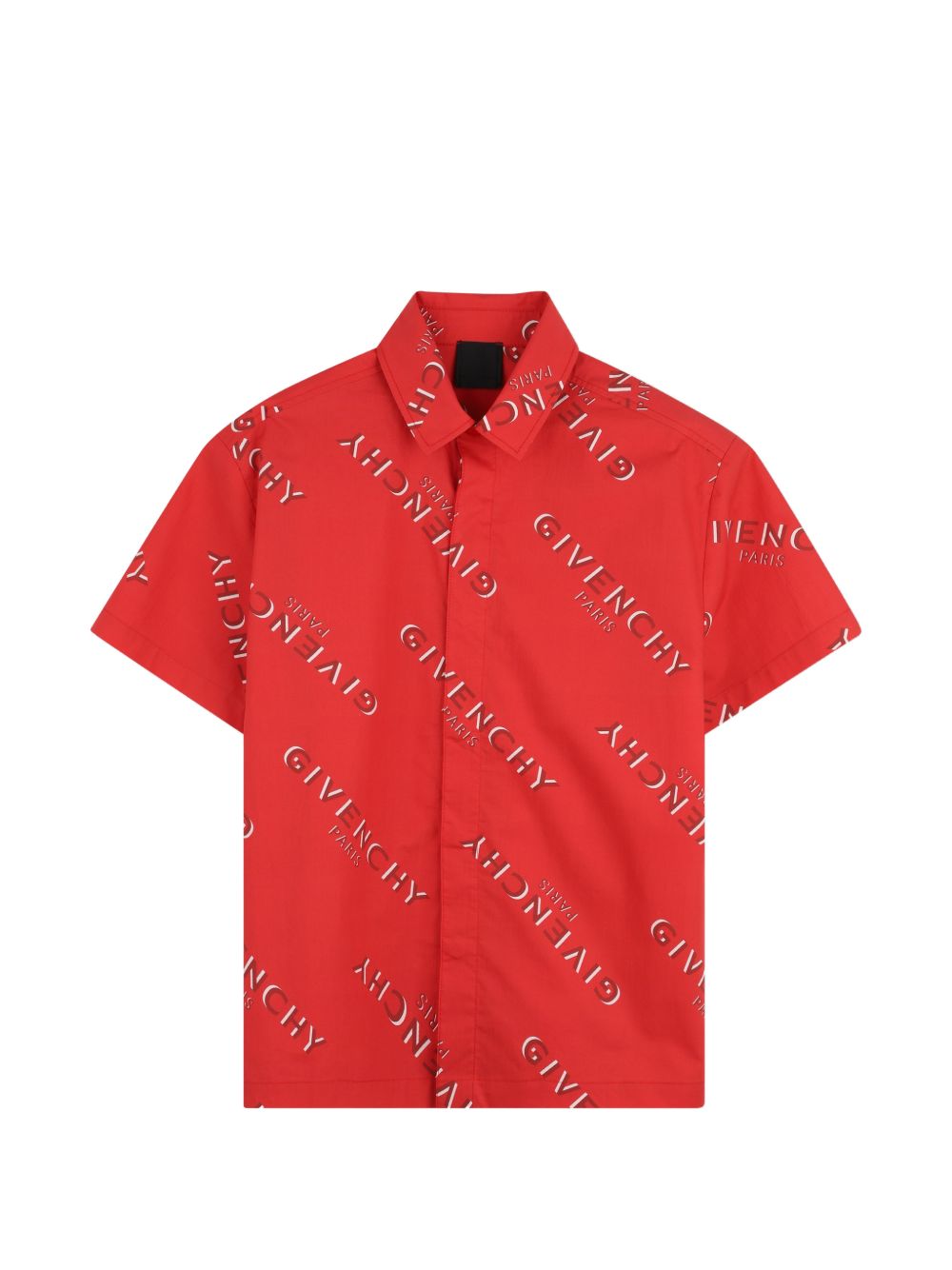 Completo camicia e shorts per bambino Givenchy Kids rosso con stampa logo H31277 991 GIVENCHY KIDS 