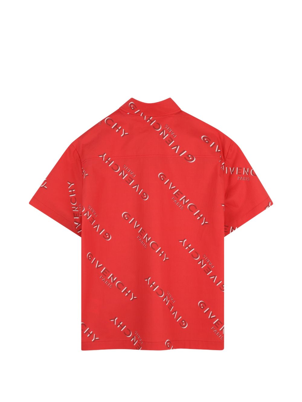 Completo camicia e shorts per bambino Givenchy Kids rosso con stampa logo H31277 991 GIVENCHY KIDS 