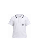 Polo per bambino Givenchy Kids bianca a maniche corte con logo H31278 10P GIVENCHY KIDS 