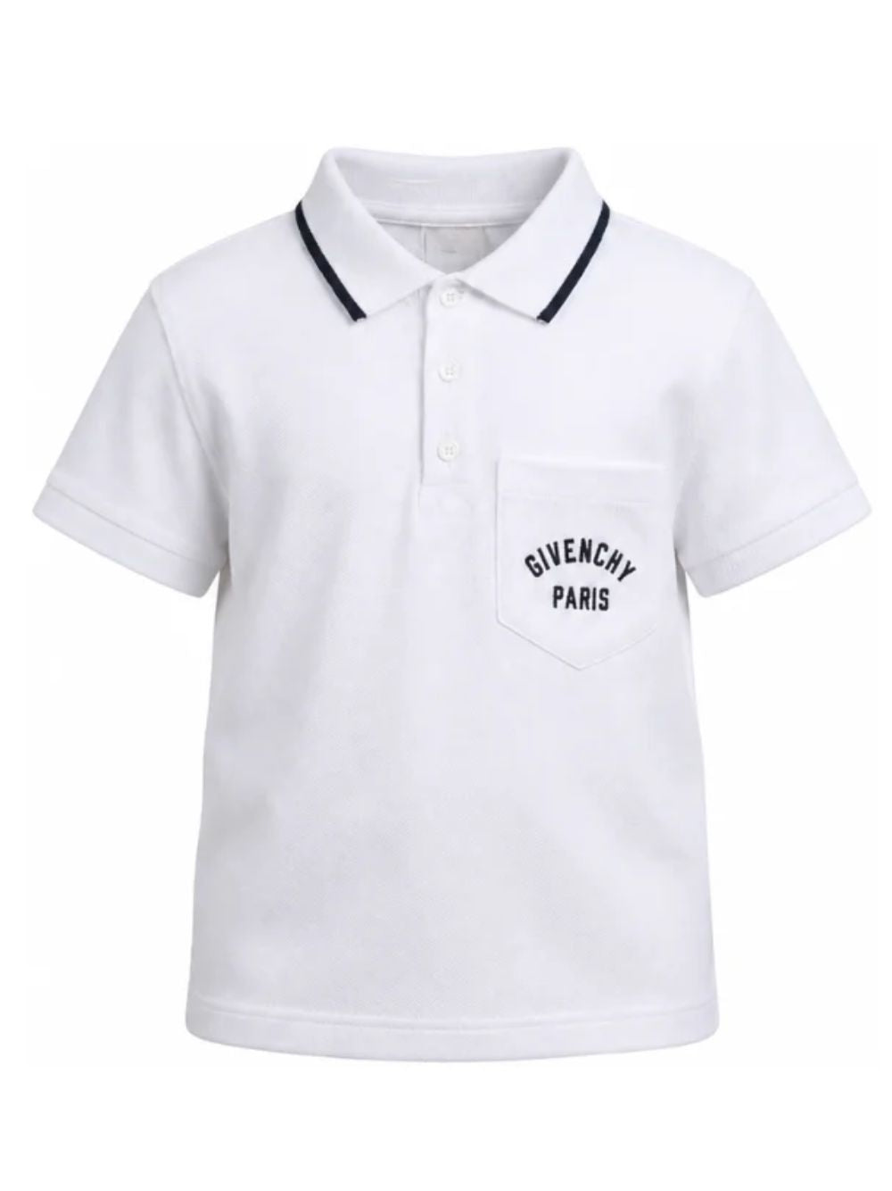 Polo per bambino Givenchy Kids bianca a maniche corte con logo H31278 10P GIVENCHY KIDS 