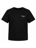 T-shirt per bambino Givenchy Kids nera con dettaglio logo sul petto H31280 09B GIVENCHY KIDS 