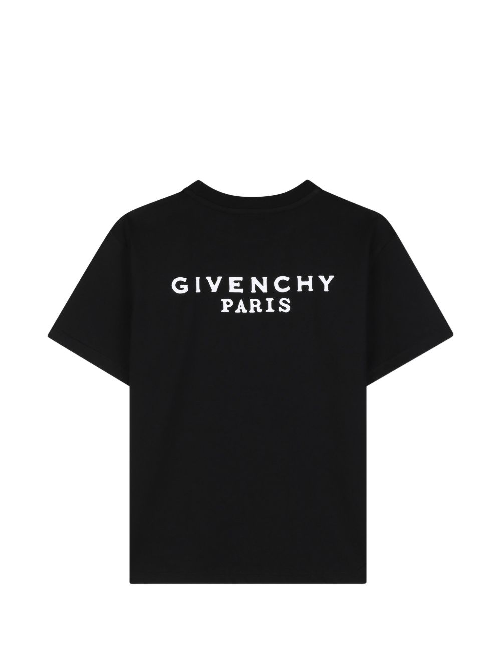 T-shirt per bambino Givenchy Kids nera con dettaglio logo sul petto H31280 09B GIVENCHY KIDS 