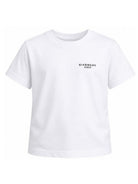 T-shirt per bambino Givenchy Kids bianca con dettaglio logo sul petto H31280 10P GIVENCHY KIDS 